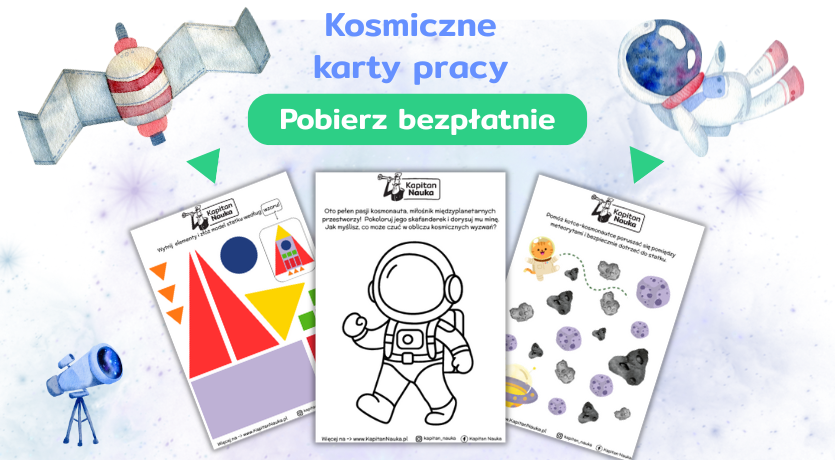 Karty Pracy Kosmos dla przedszkolaka Kapitan Nauka